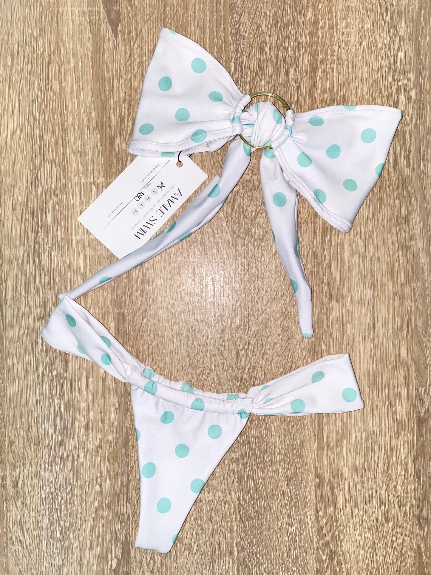 Polka Dots Bandeau Swim