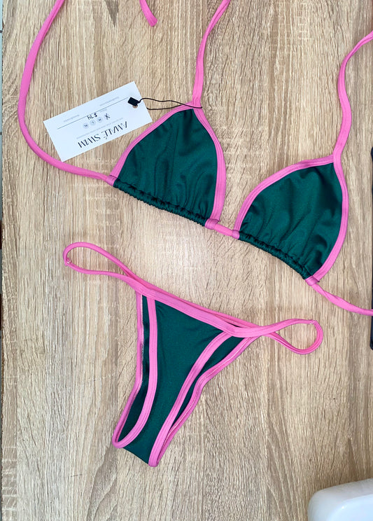 Pink border Green Swim